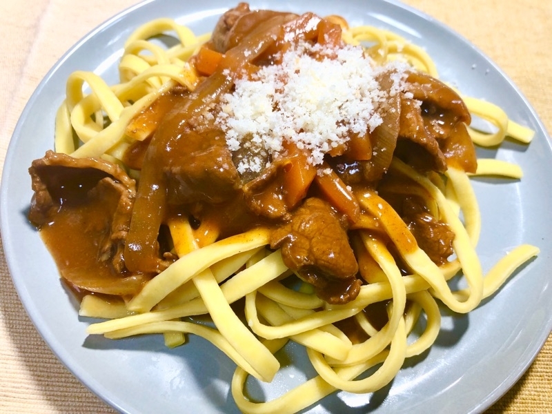 低糖質ハッシュドビーフスパゲッティを撮った写真