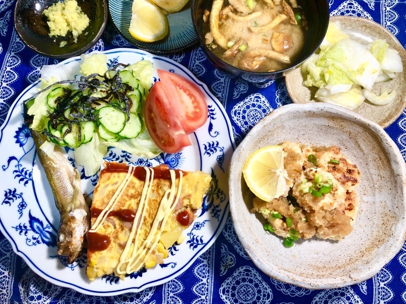 本日の夕食を撮った写真