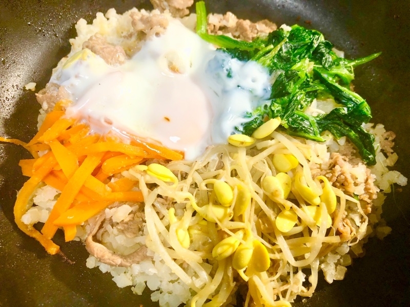 低糖質ビビンバを撮った写真