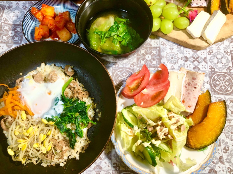 本日の夕食を撮った写真