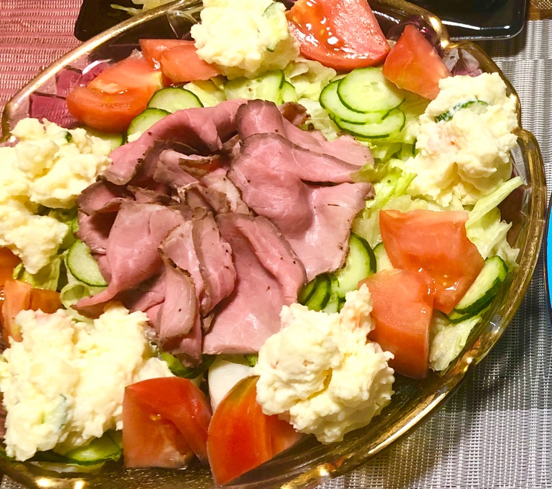 ローストビーフサラダを撮った写真