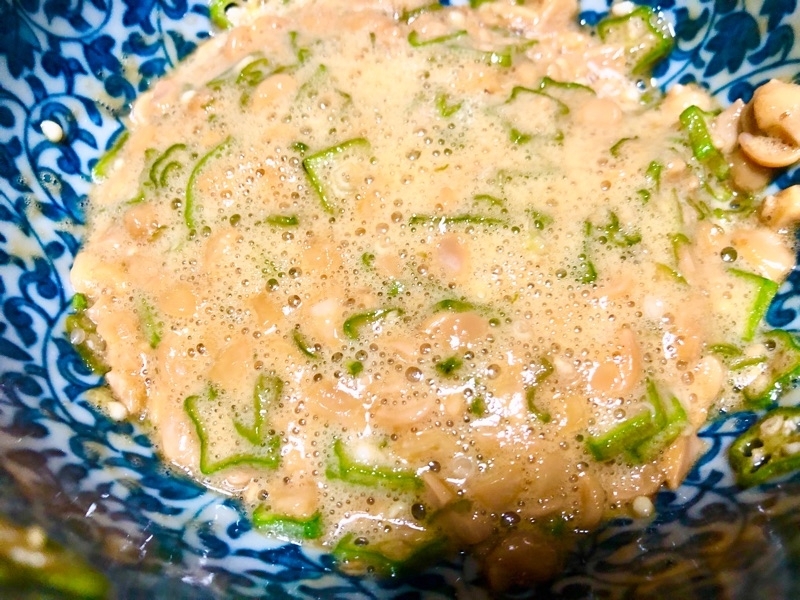 オクラ納豆を撮った写真