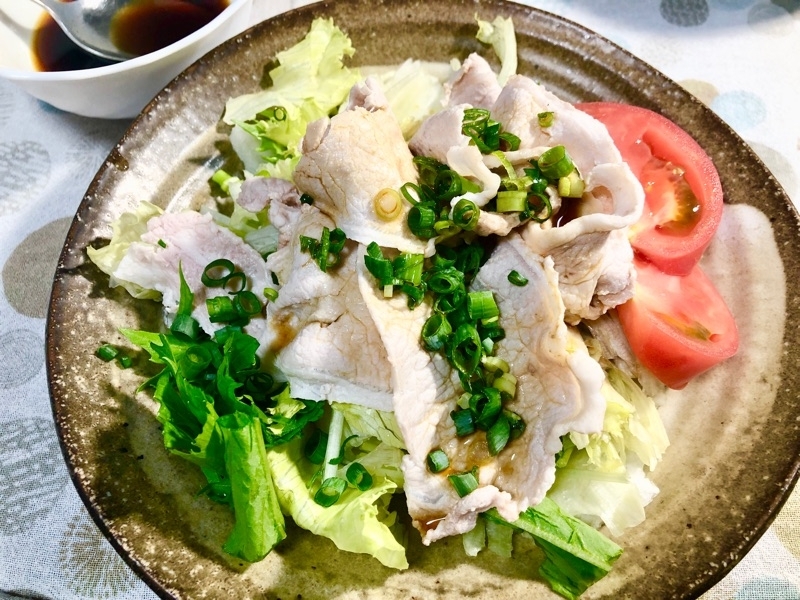 豚ロースの冷しゃぶを撮った写真