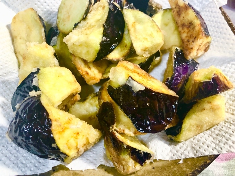 揚げナスを撮った写真