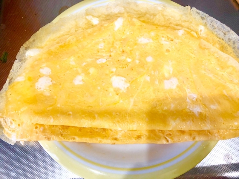 薄焼き卵を撮った写真