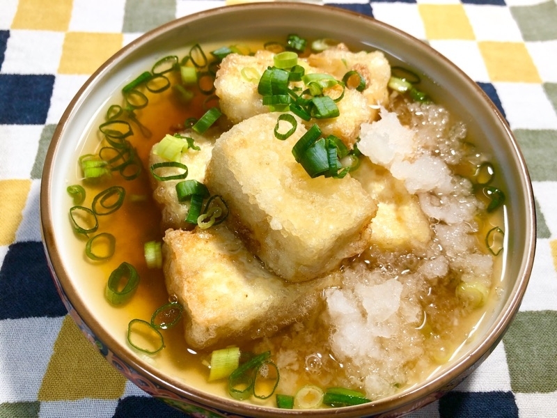 揚げ出し豆腐を撮った写真