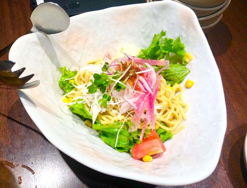 ラーメンサラダを撮った写真