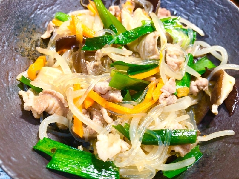 具だくさんの麻婆春雨を撮った写真