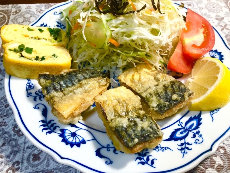 塩サバの唐揚げを撮った写真