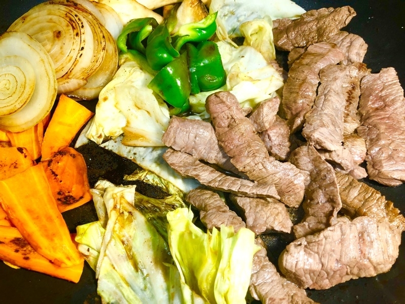 フライパン焼肉を撮った写真