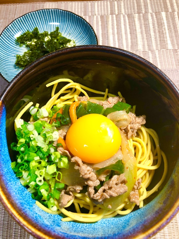 低糖質ラーメンの混ぜそばを撮った写真