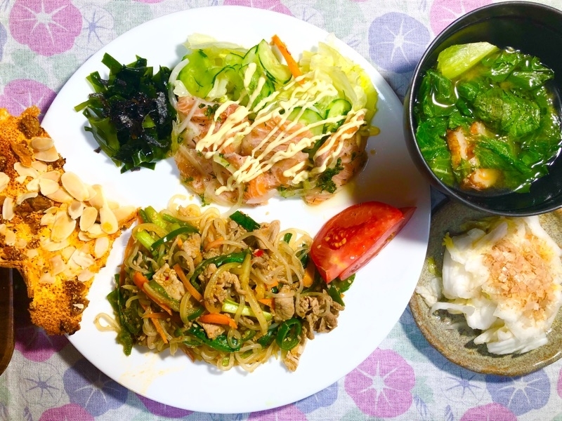 本日の夕食を撮った写真