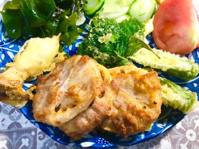 レンコンの肉巻き天ぷらを撮った写真