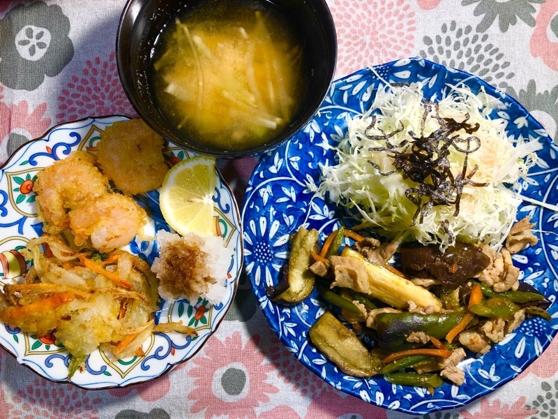 本日の夕食を撮った写真