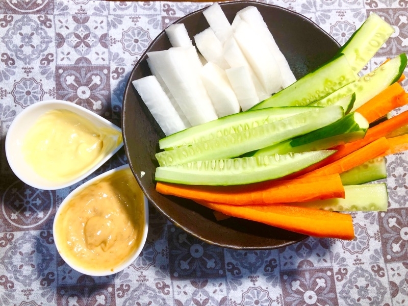 野菜スティックを撮った写真