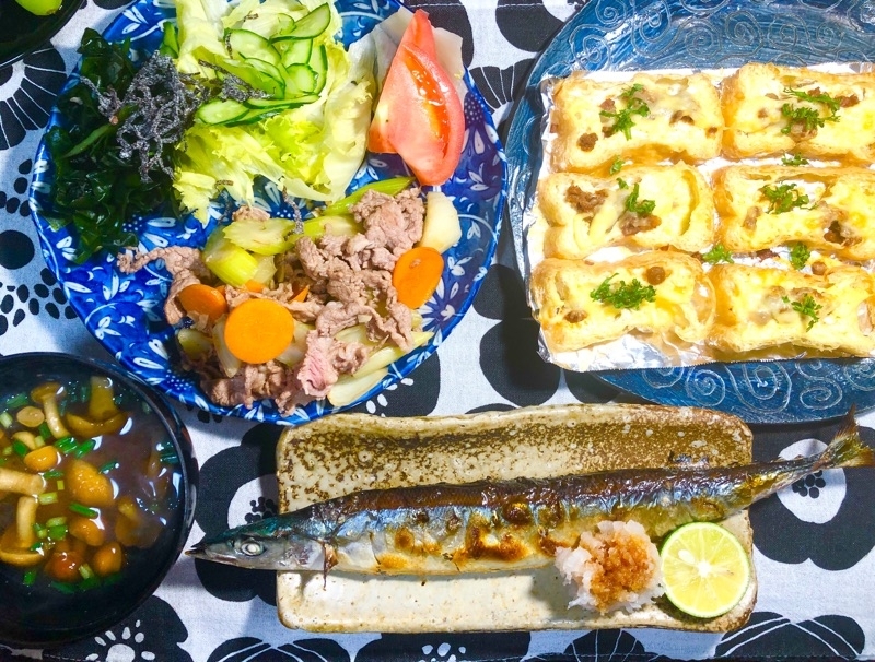 本日の夕食を撮った写真