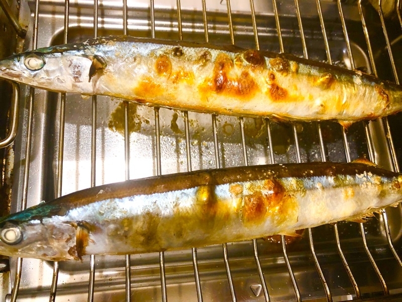 サンマを焼いて撮った写真