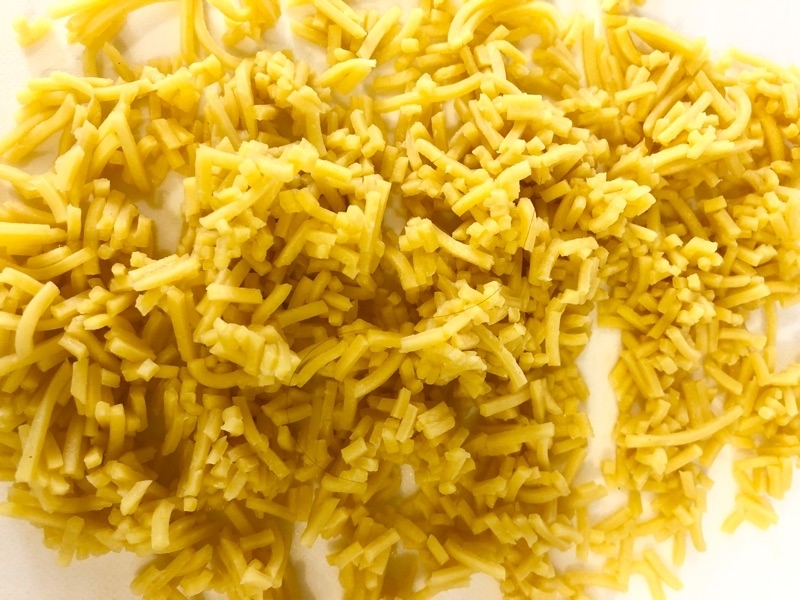刻み低糖質麺を撮った写真