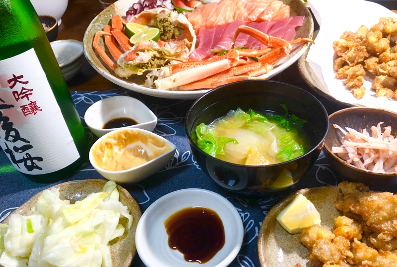 おうち居酒屋の夕食を撮った写真