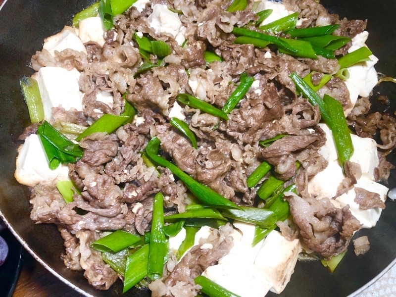 肉豆腐を撮った写真