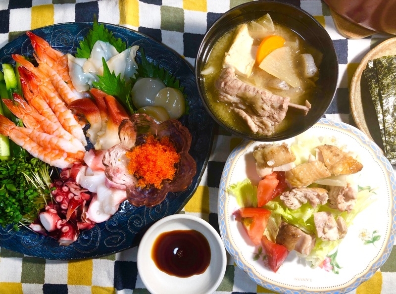 本日の夕食を撮った写真