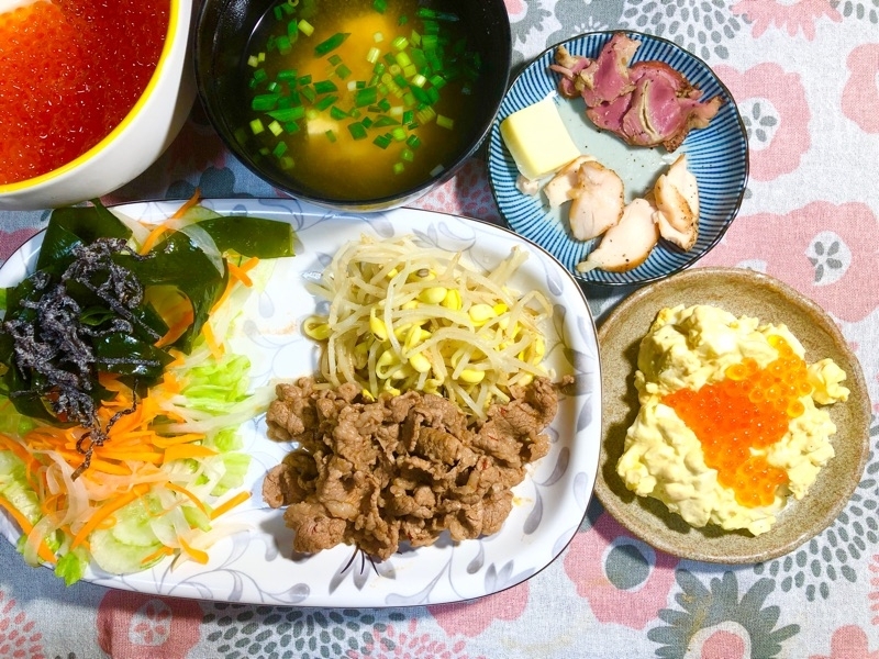 本日の夕食を撮った写真