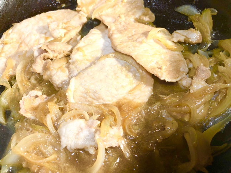 しょうが焼きを撮った写真