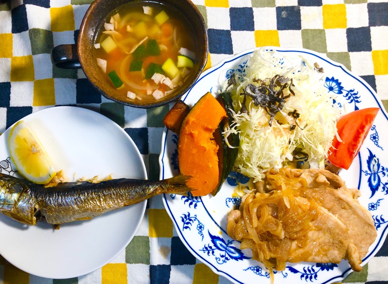 本日の夕食を撮った写真