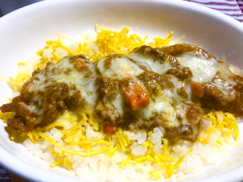 カリフラワーライスの焼きカレーを撮った写真