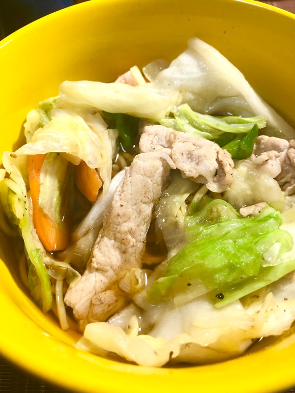 低糖質麺のタンメンを撮った写真