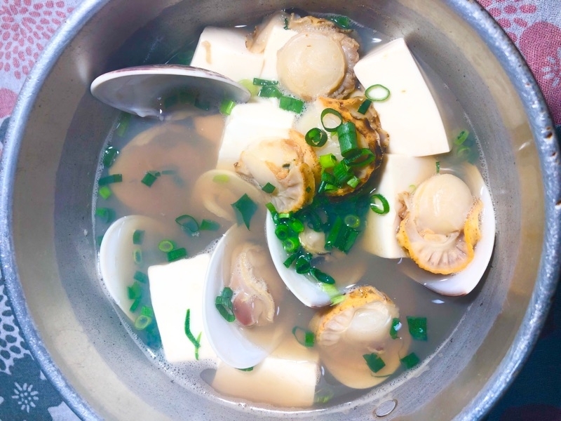 ハマグリの貝汁を撮った写真