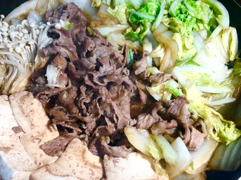 低糖質フライパンすき焼きを撮った写真