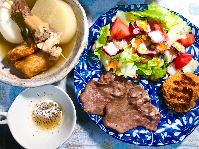 本日の夕食を撮った写真