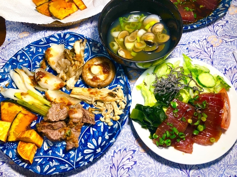 本日の夕食を撮った写真