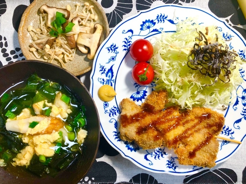 本日の夕食を撮った写真