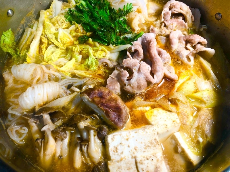 ごま坦々鍋を撮った写真