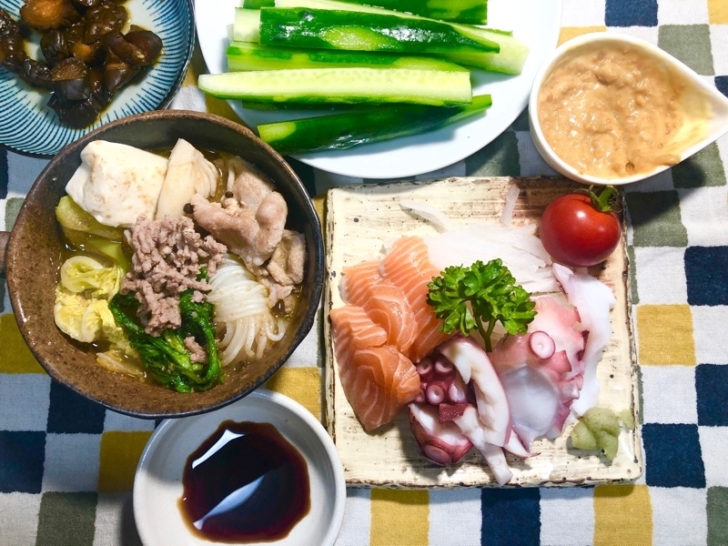 本日の夕食を撮った写真