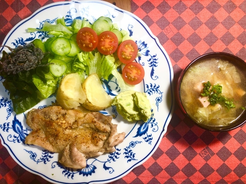 本日の夕食を撮った写真