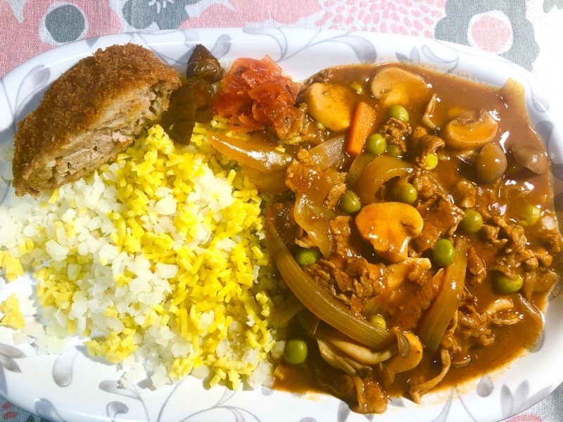 カリフラワーライスのハッシュドビーフを撮った写真