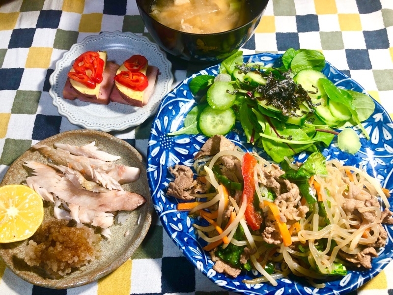 本日の夕食を撮った写真