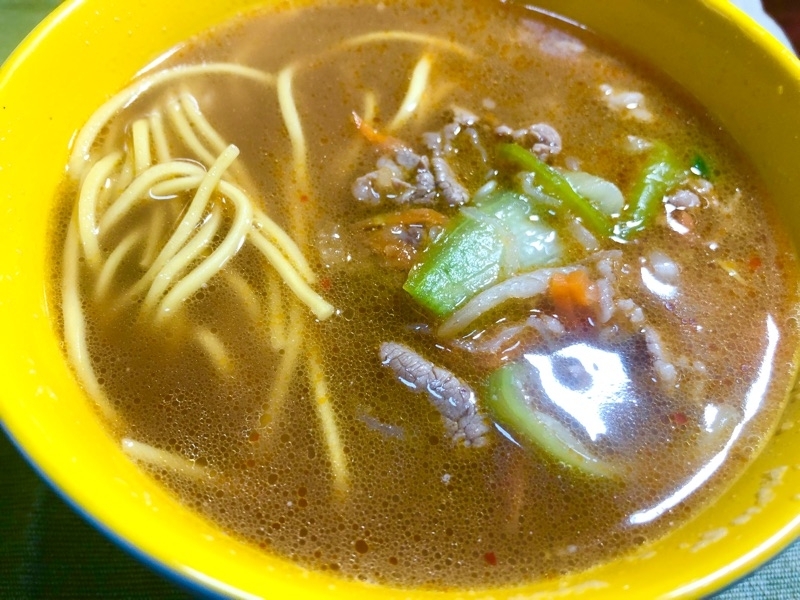 低糖質みそラーメンを撮った写真