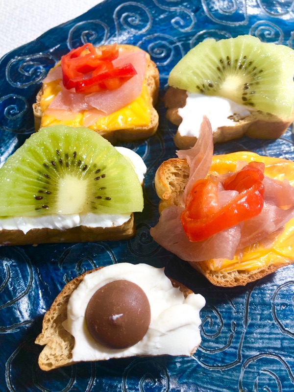 ブランパンのチーズカナッペを撮った写真