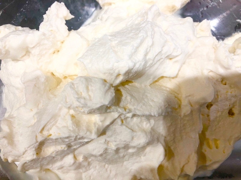 低糖質生クリームを撮った写真