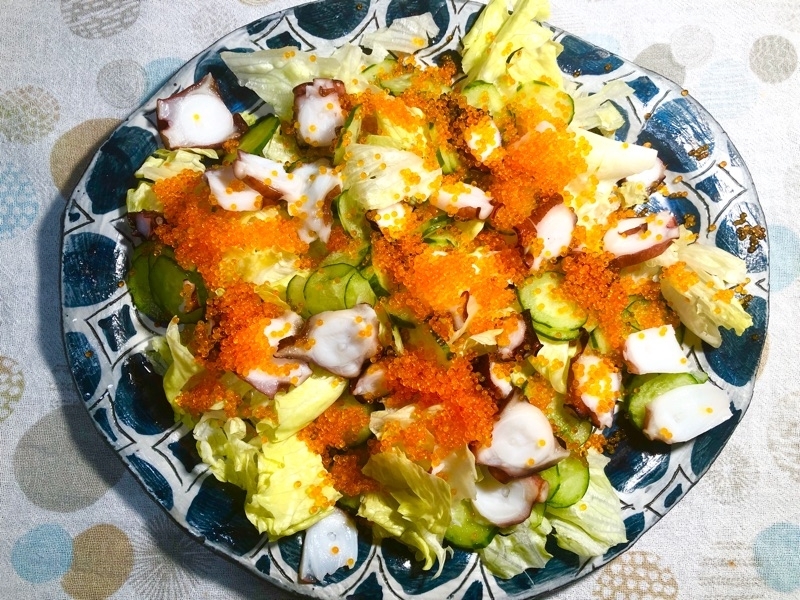 タコのサラダを撮った写真