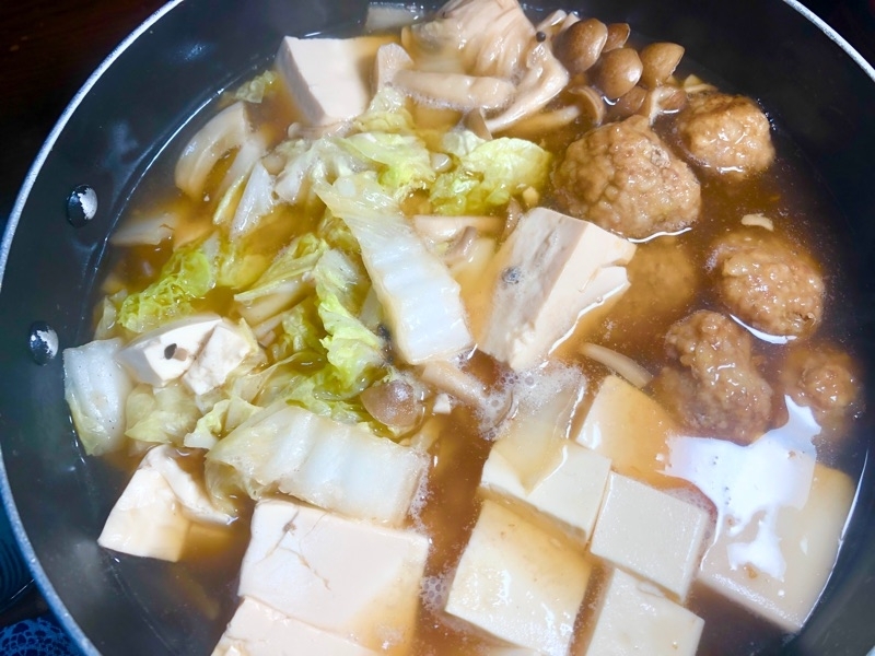 肉団子鍋を撮った写真