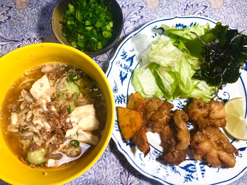 本日の夕食を撮った写真