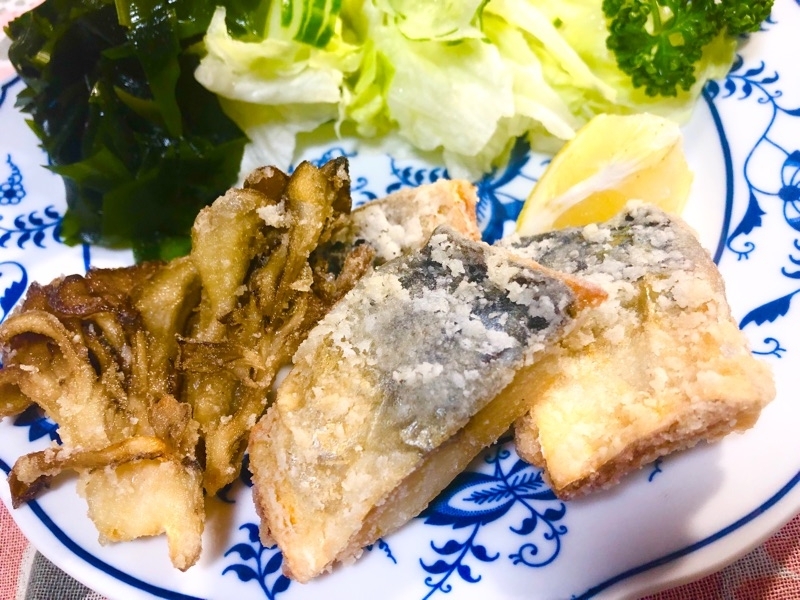 塩サバの唐揚げを撮った写真