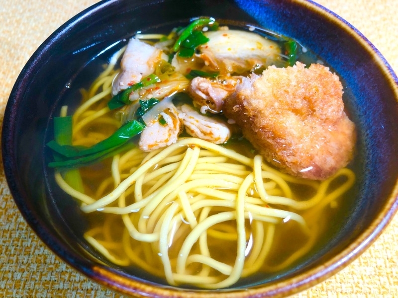 低糖質トンカツラーメンを撮った写真