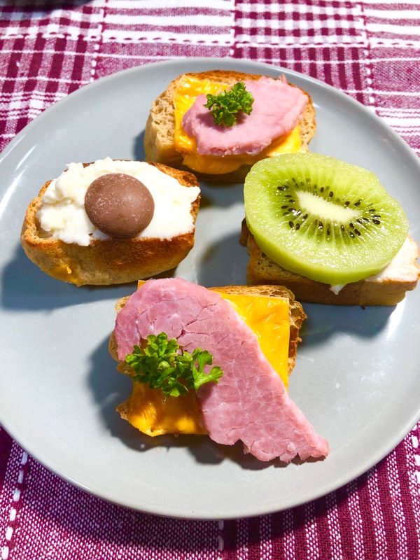 ブランパンのカナッペを撮った写真