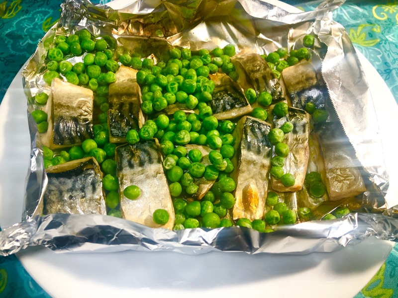 塩サバのバター焼きを撮った写真